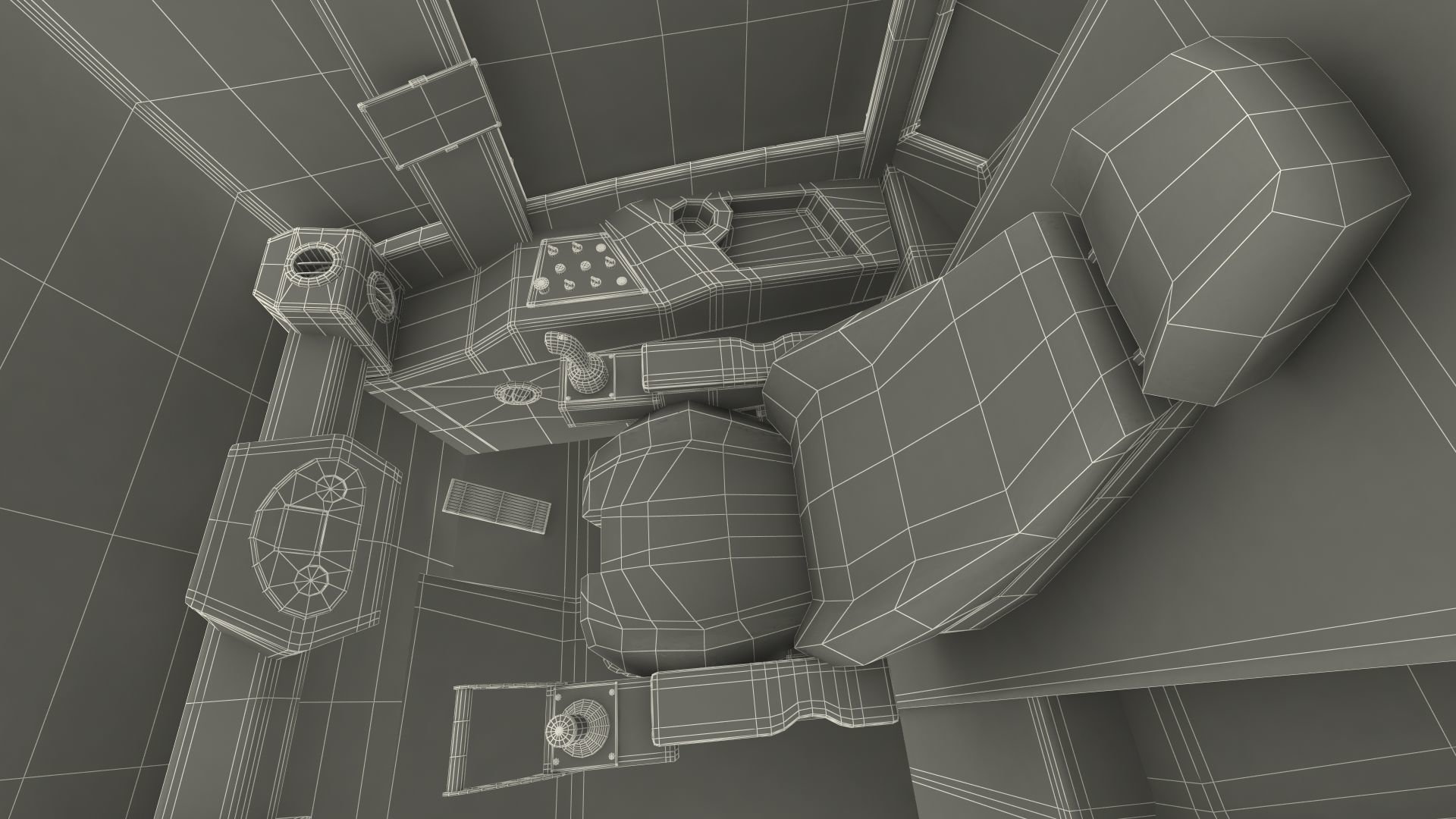 Bomag BC 473 RB5 Refuse Compactor Dusty Rigged 3D model_39