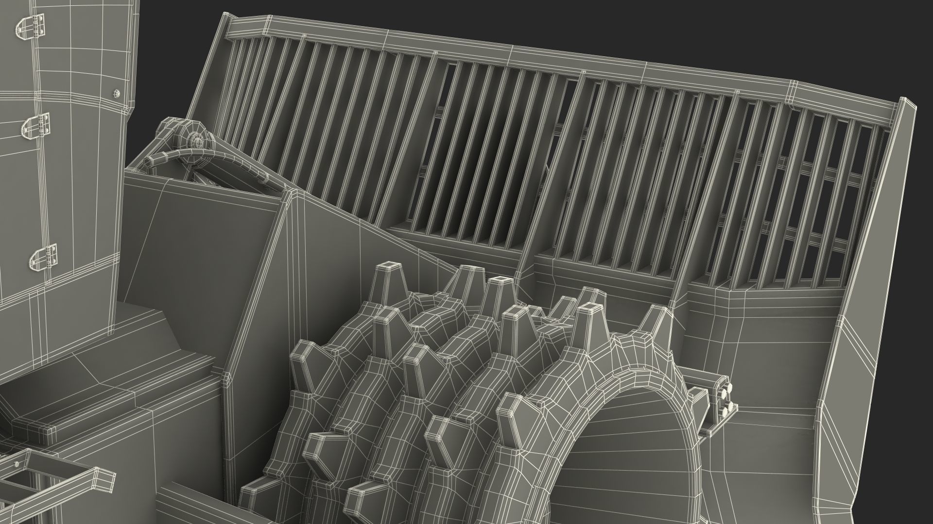 Bomag BC 473 RB5 Refuse Compactor Dusty Rigged 3D model_36