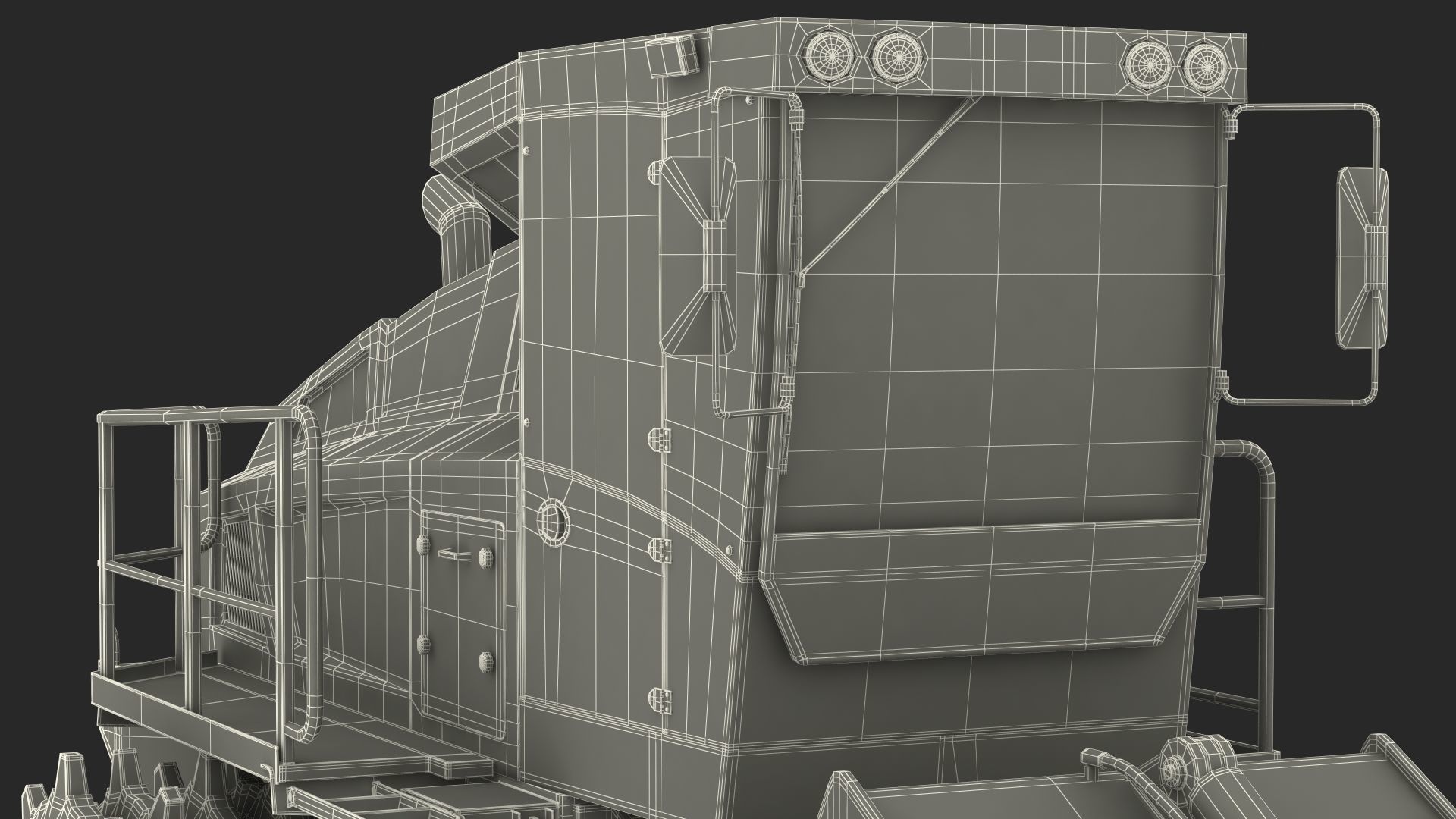 Bomag BC 473 RB5 Refuse Compactor Dusty Rigged 3D model_38