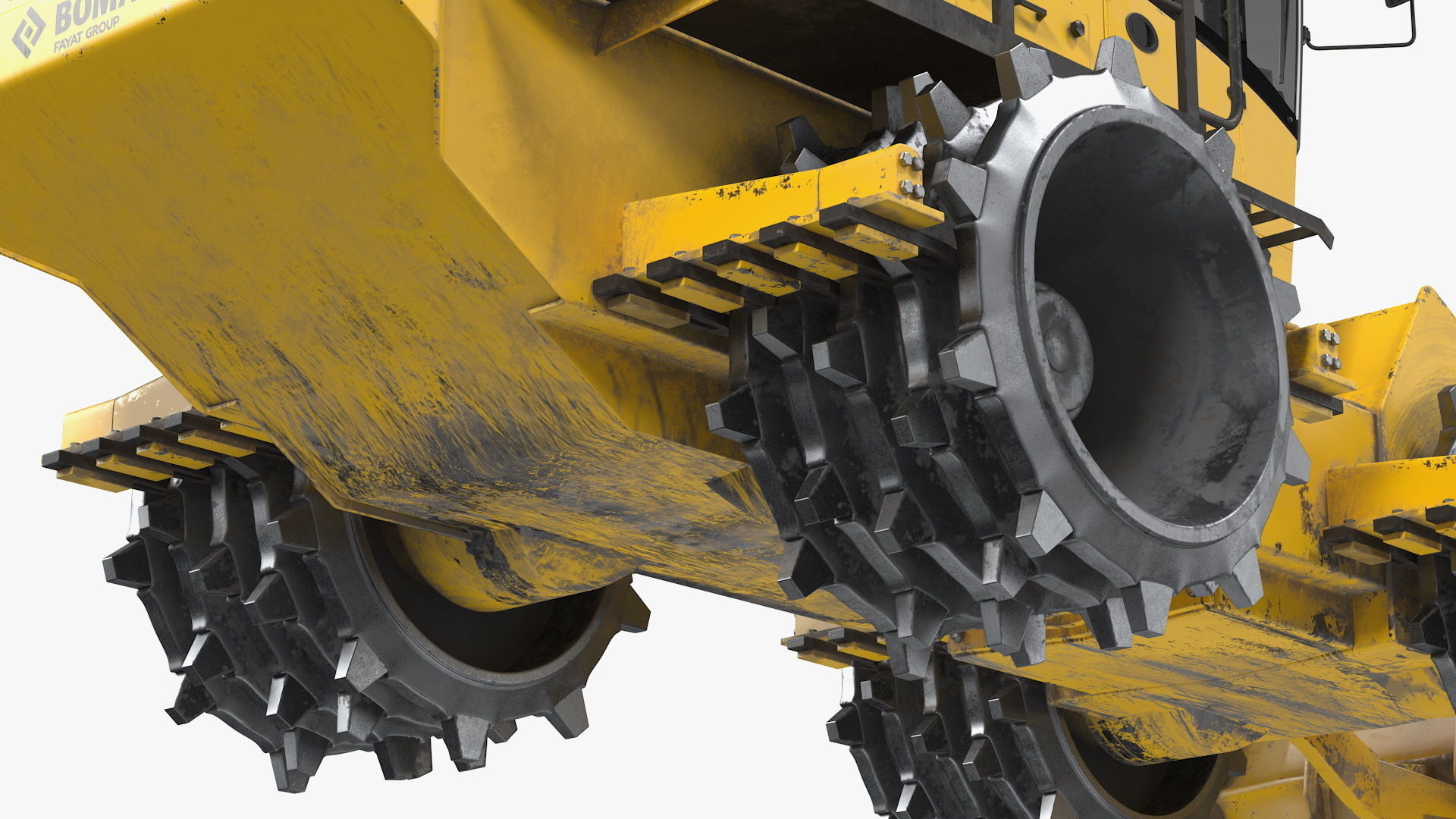 Bomag BC 473 RB5 Refuse Compactor Dusty Rigged 3D model_20