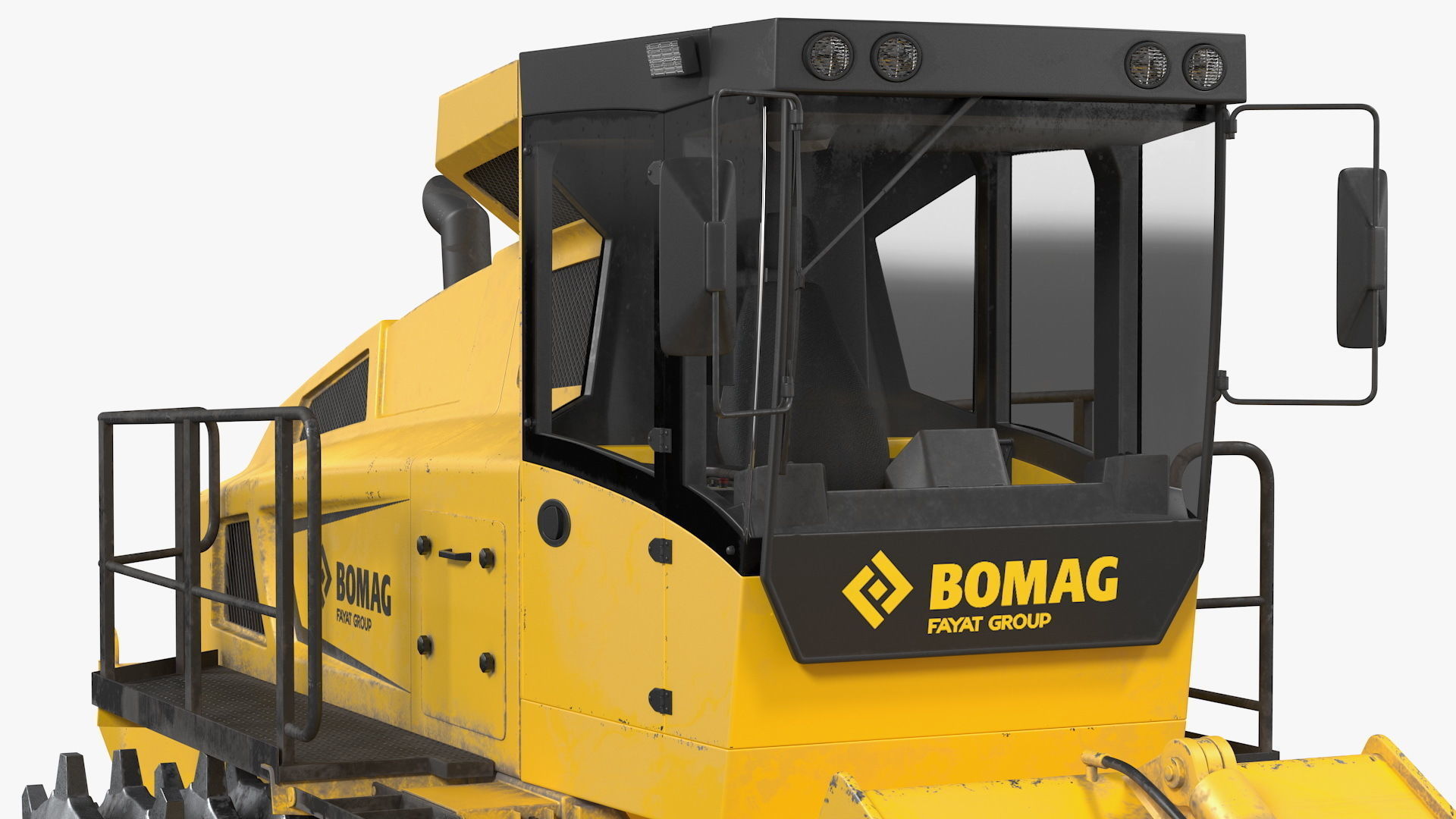 Bomag BC 473 RB5 Refuse Compactor Dusty Rigged 3D model_26