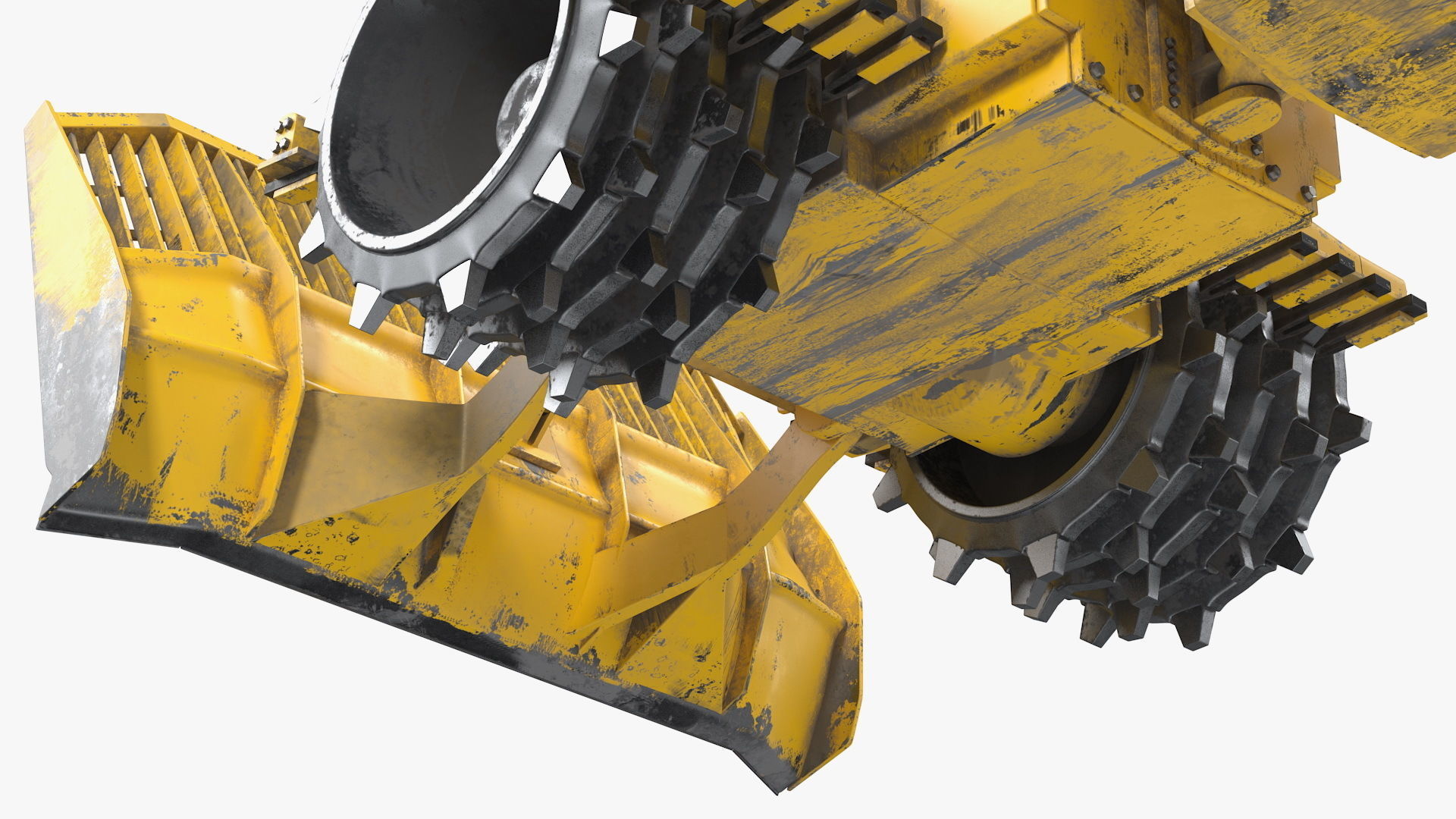 Bomag BC 473 RB5 Refuse Compactor Dusty Rigged 3D model_19