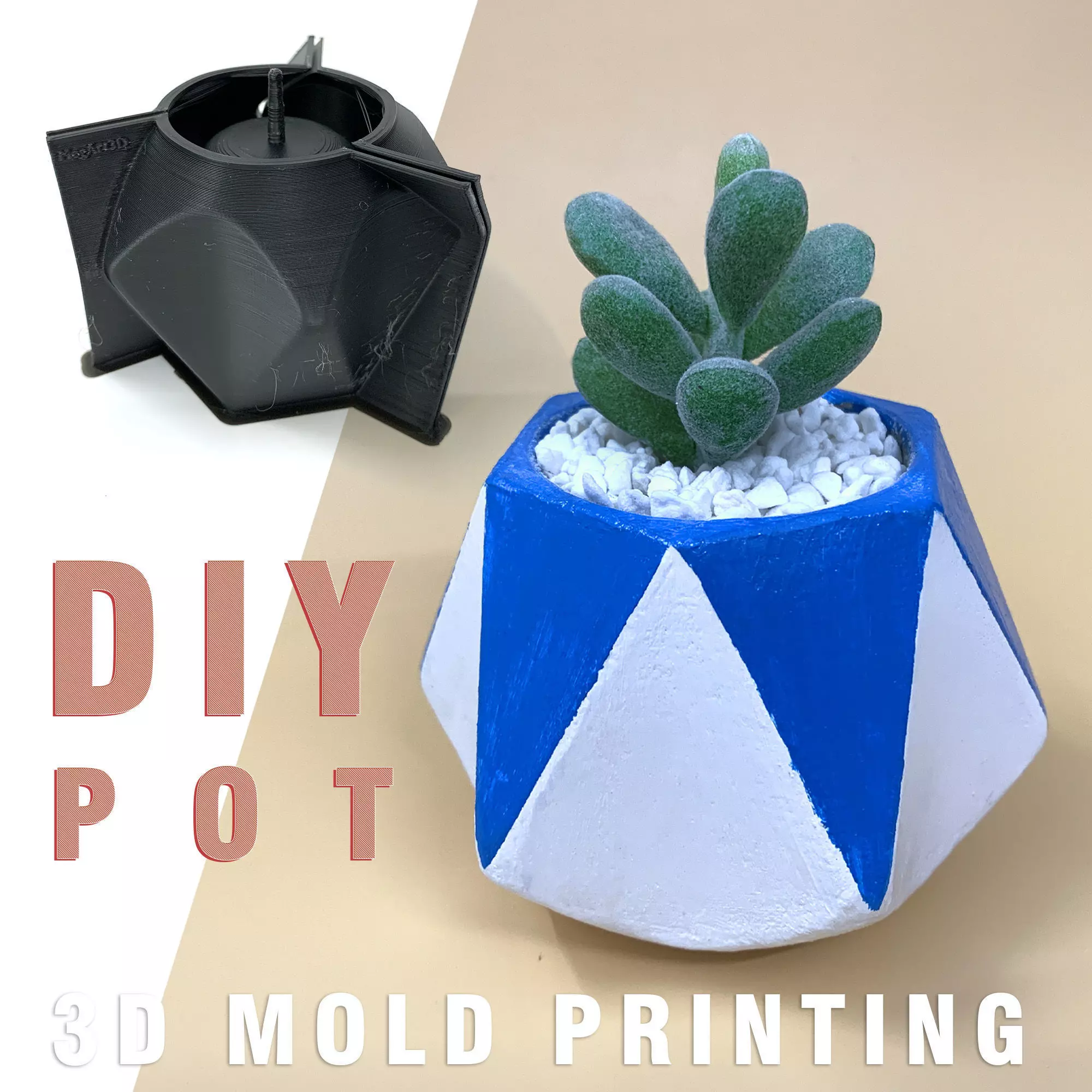 Concrete Planter mold - 3D pot printing 3D print model_0
