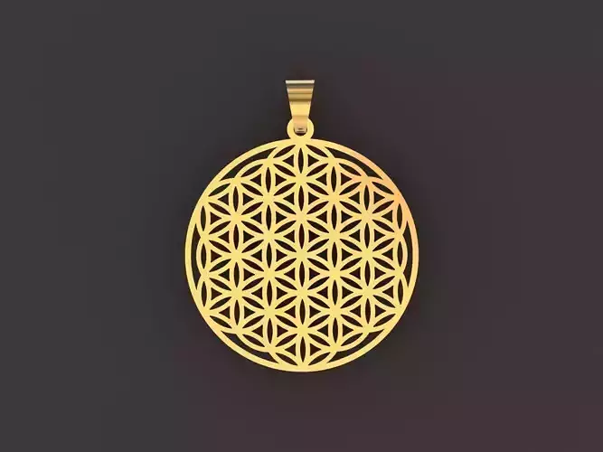 Geometry  Pendant  amulet Flower of Life 
