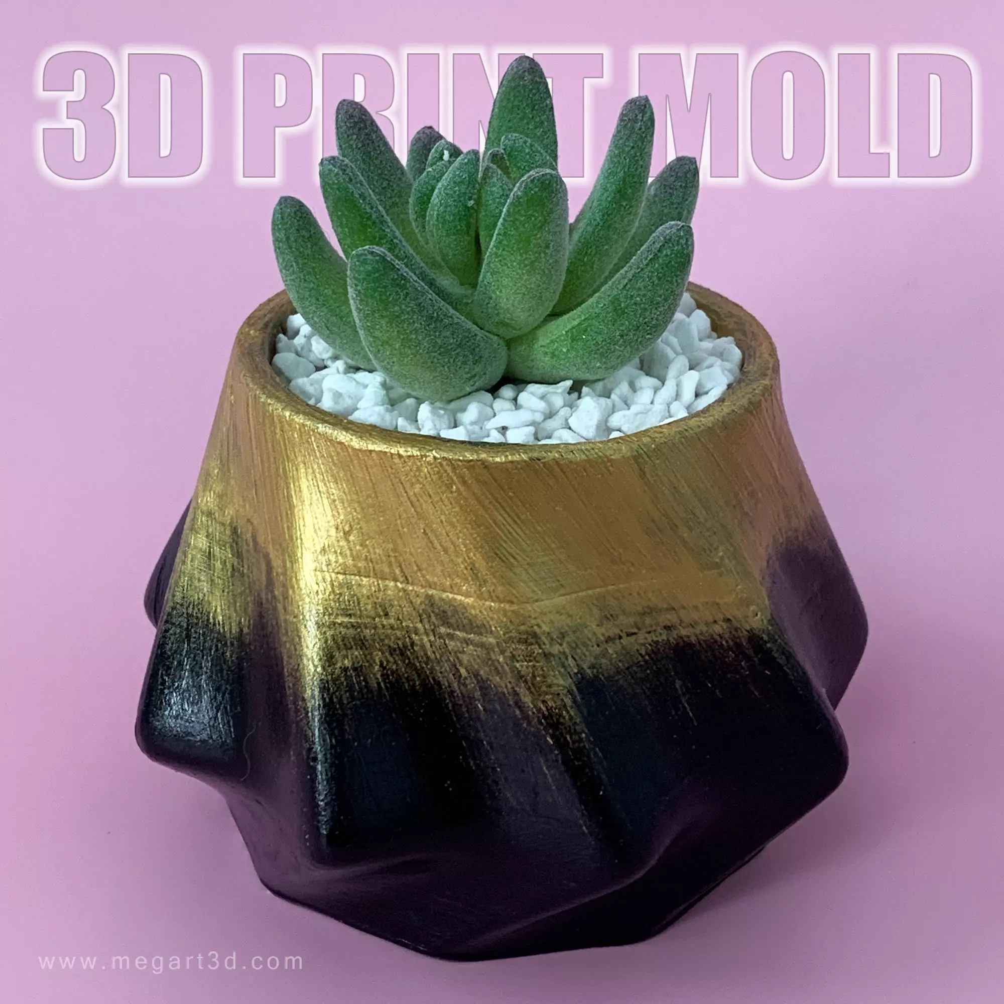 Geometric Planter mold - 3D mould print 3D print model