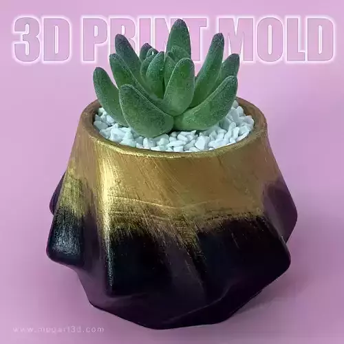Geometric Planter mold - 3D mould print