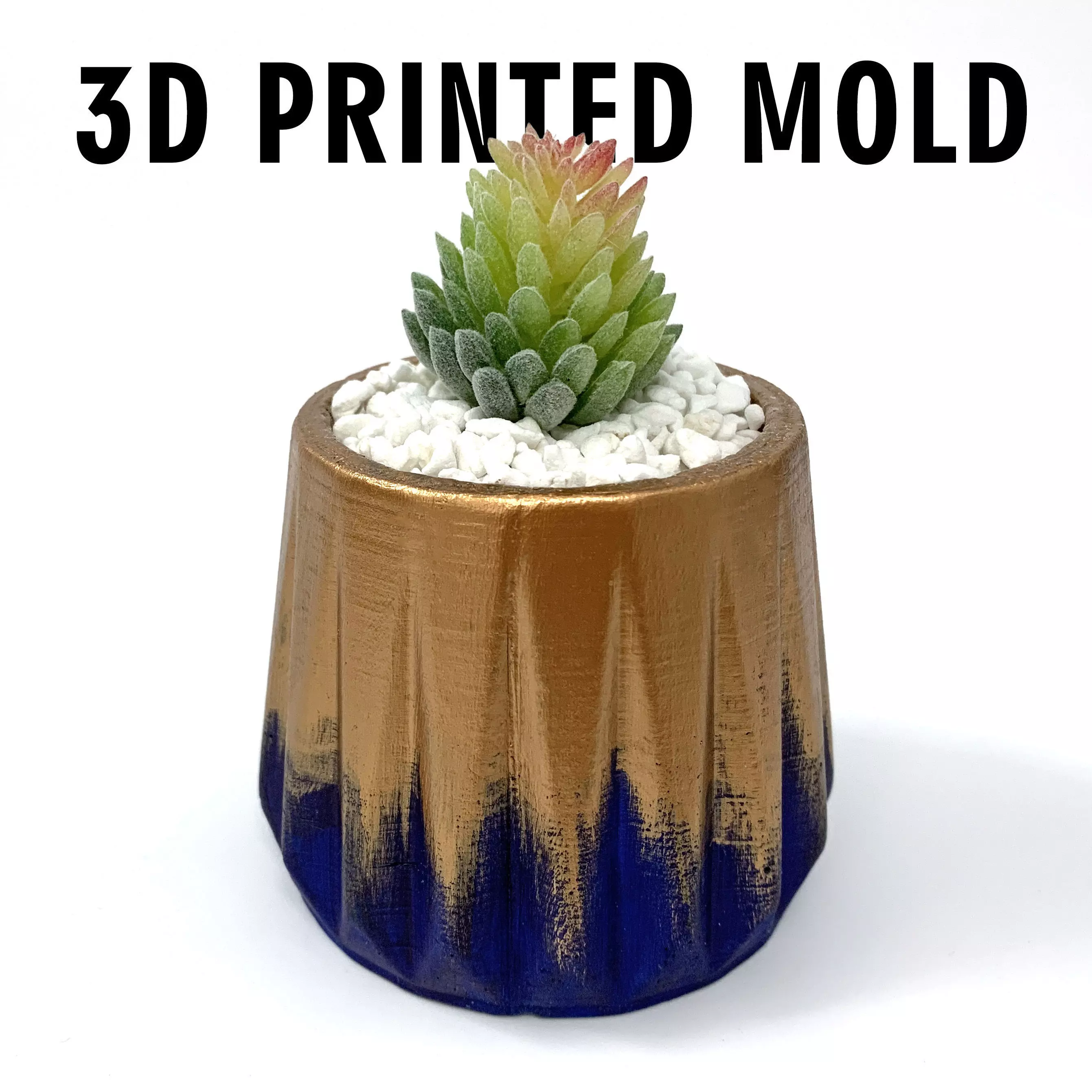 Geometric Shaped Planter mold - 3D printed mold 3D print model_0
