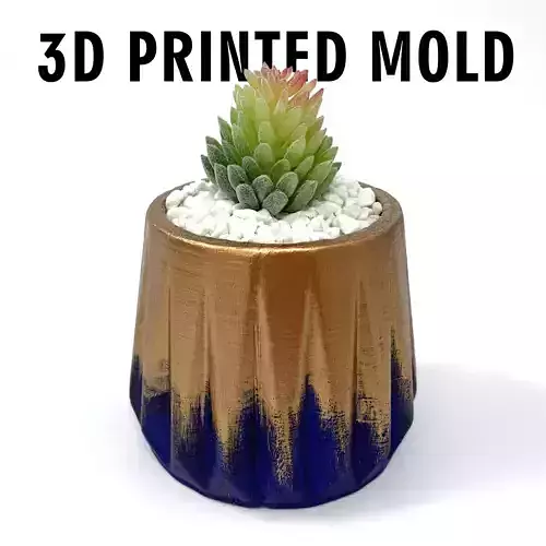 Geometric Shaped Planter mold - 3D printed mold