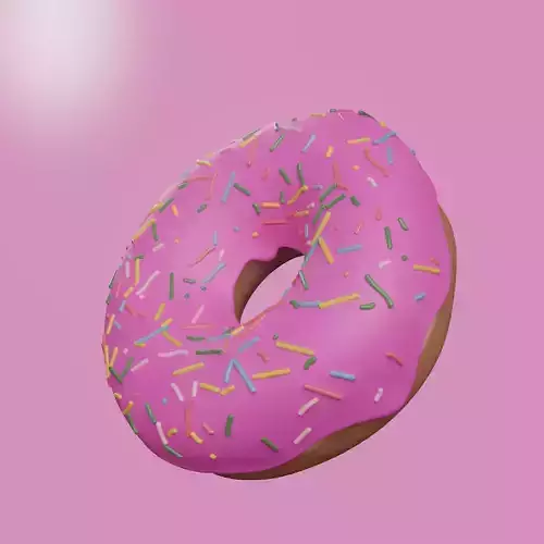 Donut 3D model Blender