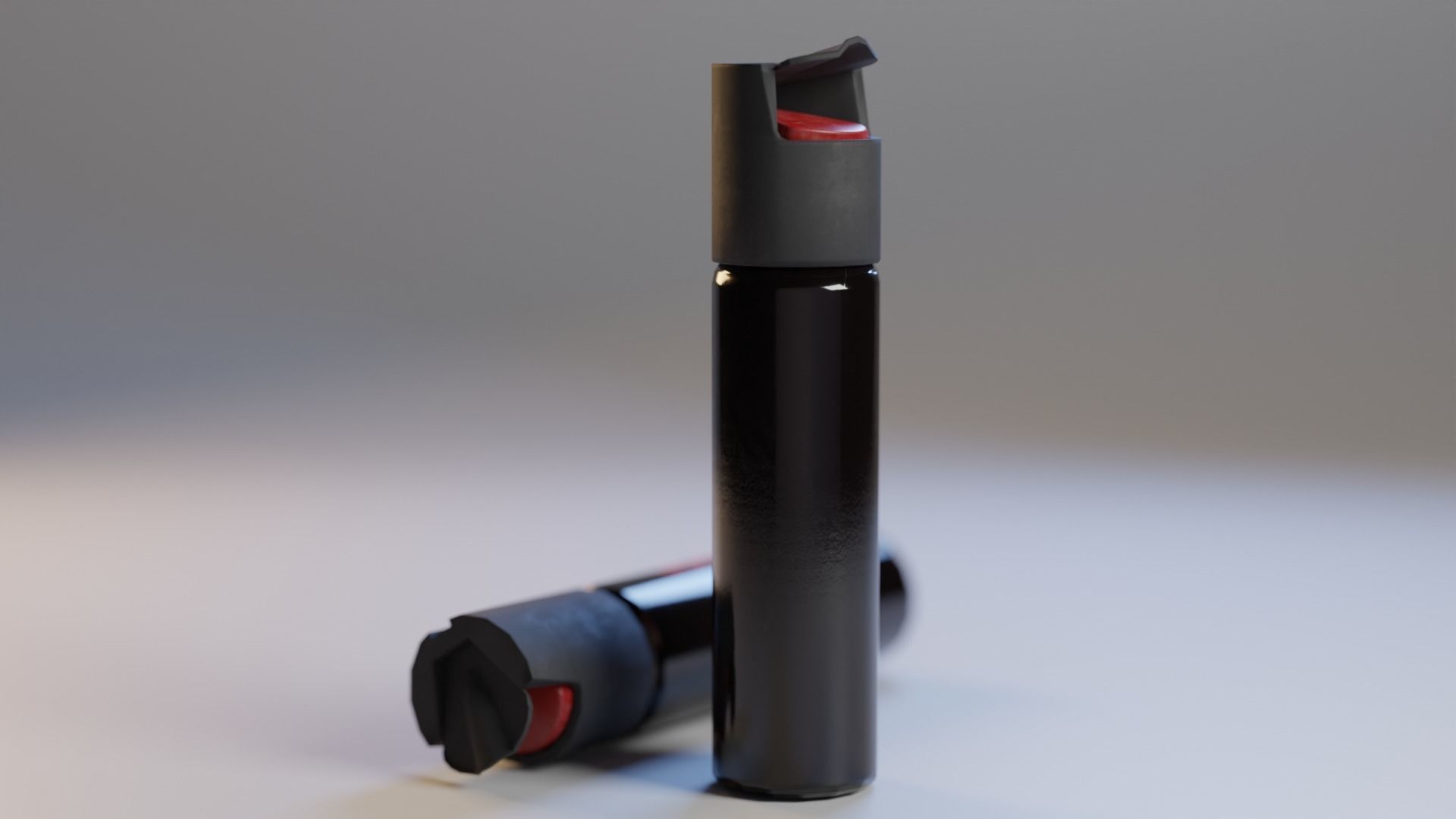 Pepper Spray Bottle Low-poly 3D model_1