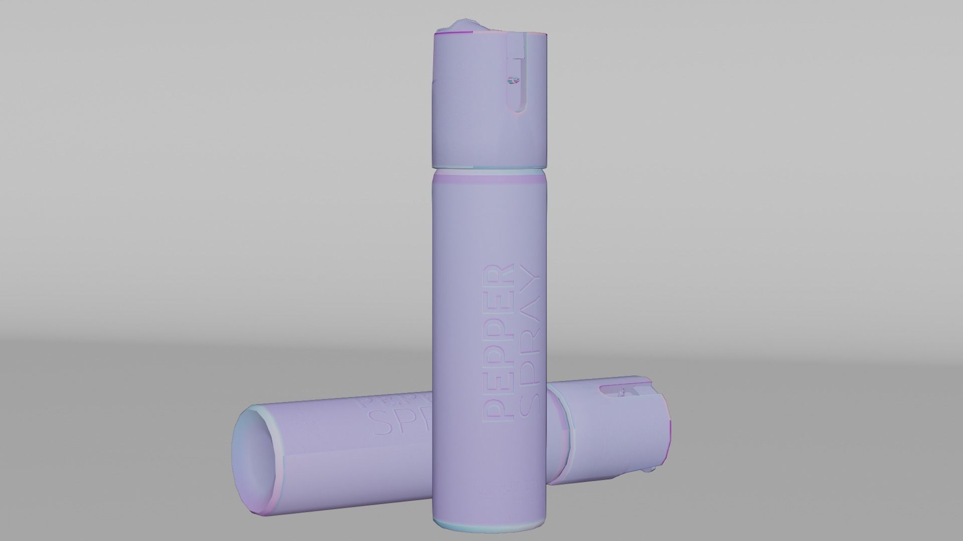 Pepper Spray Bottle Low-poly 3D model_8