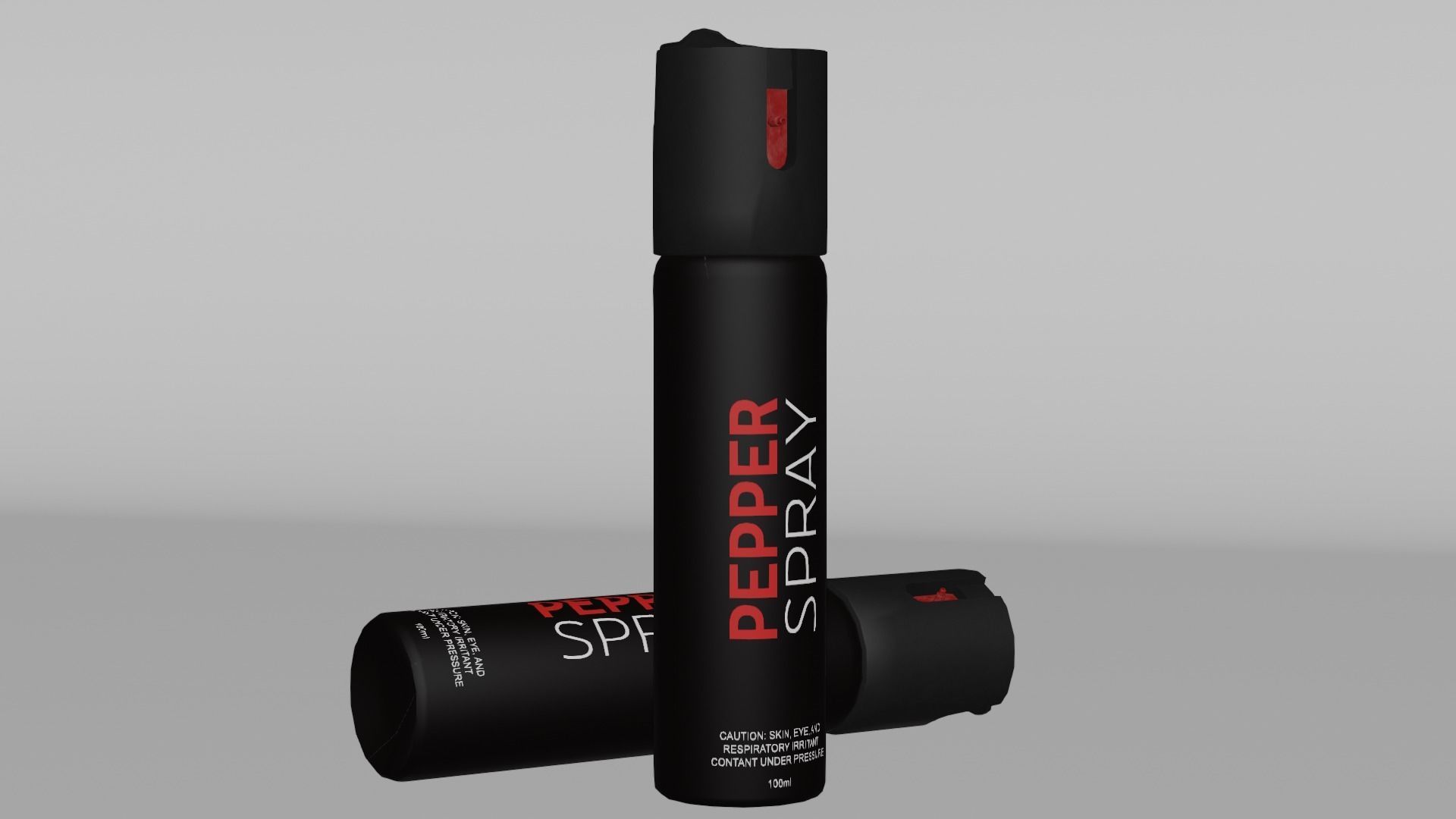 Pepper Spray Bottle Low-poly 3D model_6