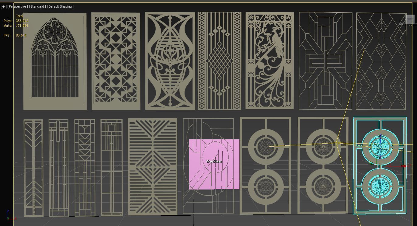 Decorative Panel 5 3D model_17