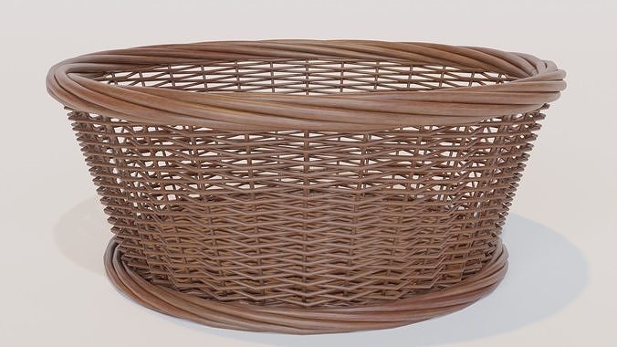wicker basket  3D model