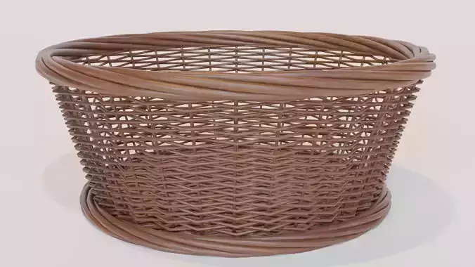 wicker basket  3D model