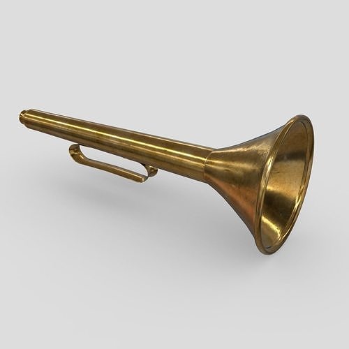 Trumpet brass Low-poly 3D model