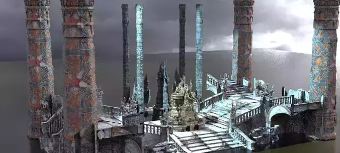 Exterior Temple platforms Cult 