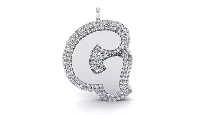 Initial Letter G Pendant