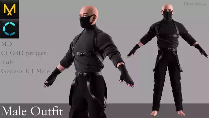 Male Outfit Marvelous Designer