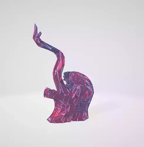 Venom bust WIREFRAME VORONOI WIREMESH MESH