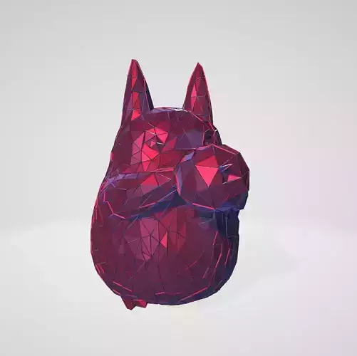 TOTORO WIREFRAME VORONOI WIREMESH MESH 3D print model