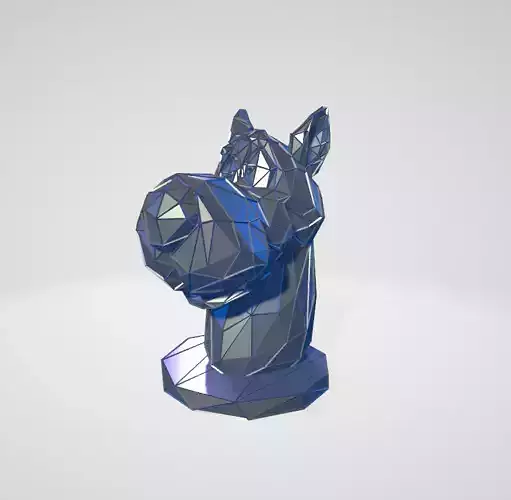 ScoobyDoo bust WIREFRAME VORONOI WIREMESH MESH