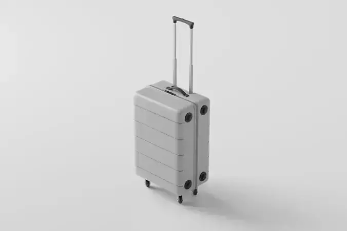 Travel Luggage Suitcase Low-poly 3D model