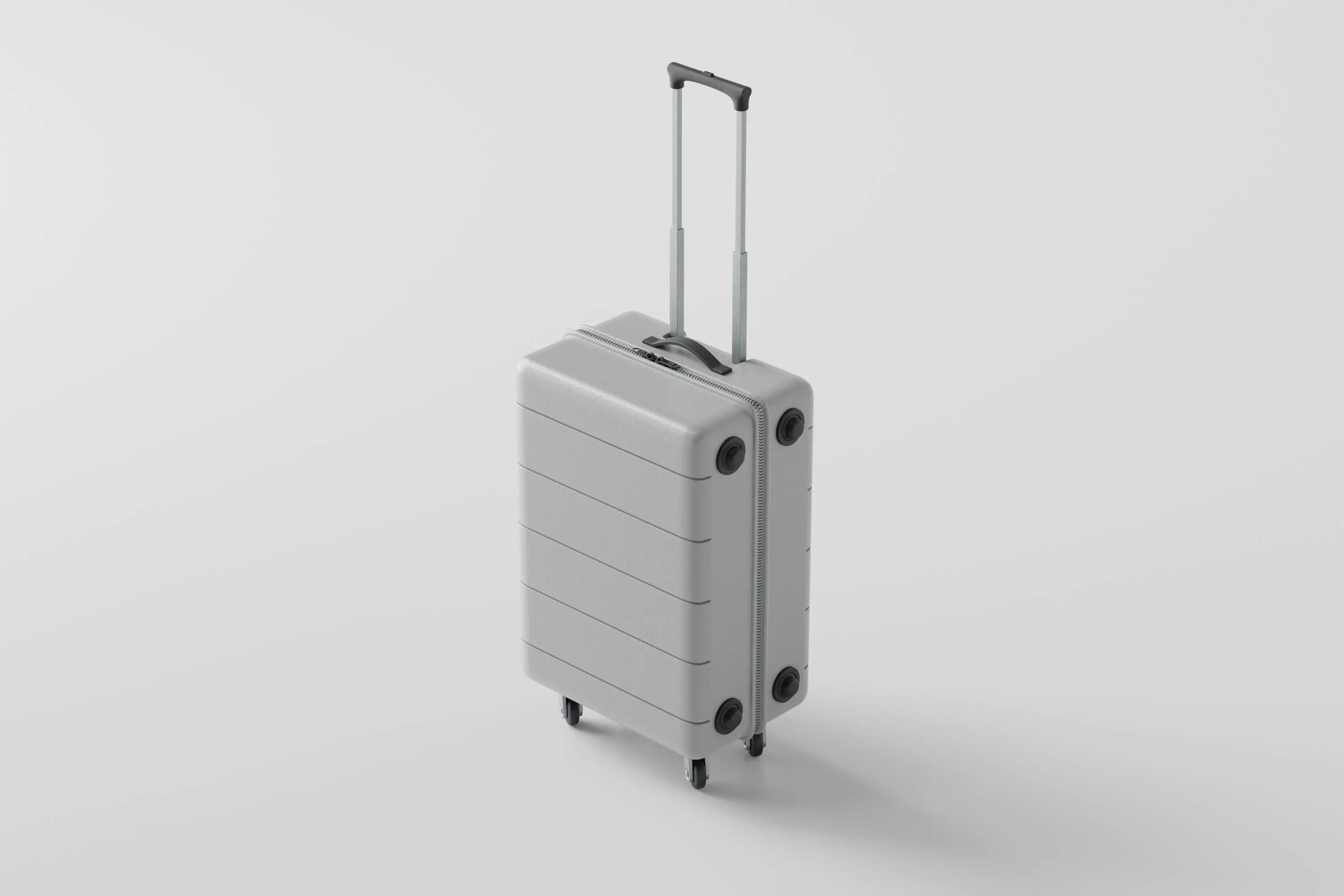 Travel Luggage Suitcase Low-poly 3D model_0