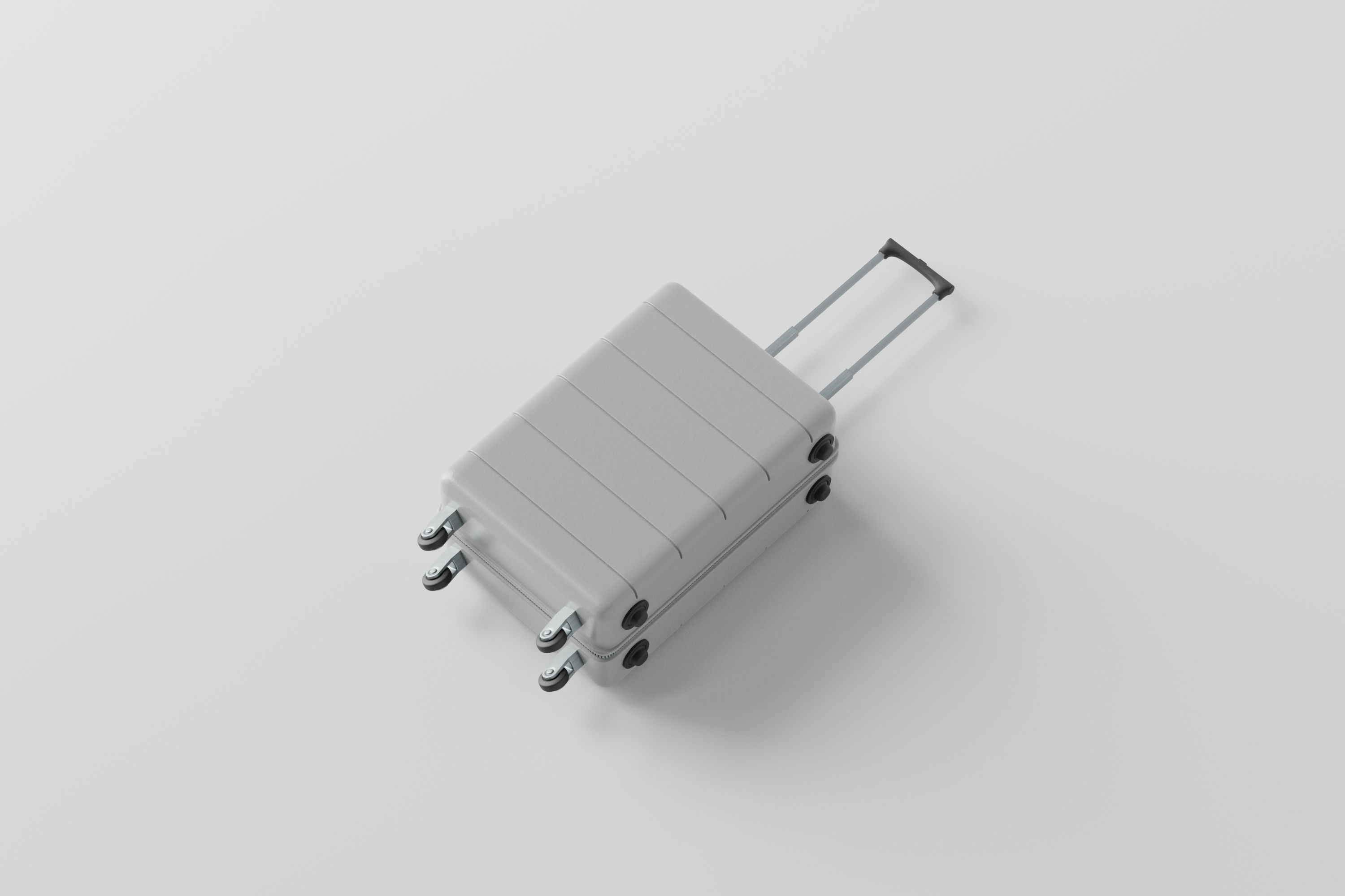 Travel Luggage Suitcase Low-poly 3D model_7