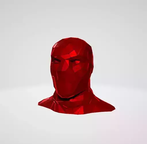 Deadpool bust WIREFRAME VORONOI WIREMESH MESH 3D print model