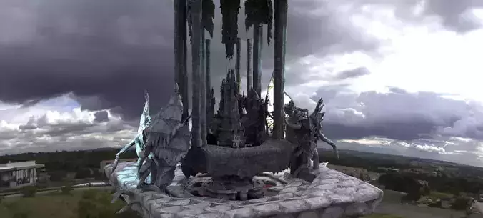 Exterior Temple platforms Cult Temples Kit bash