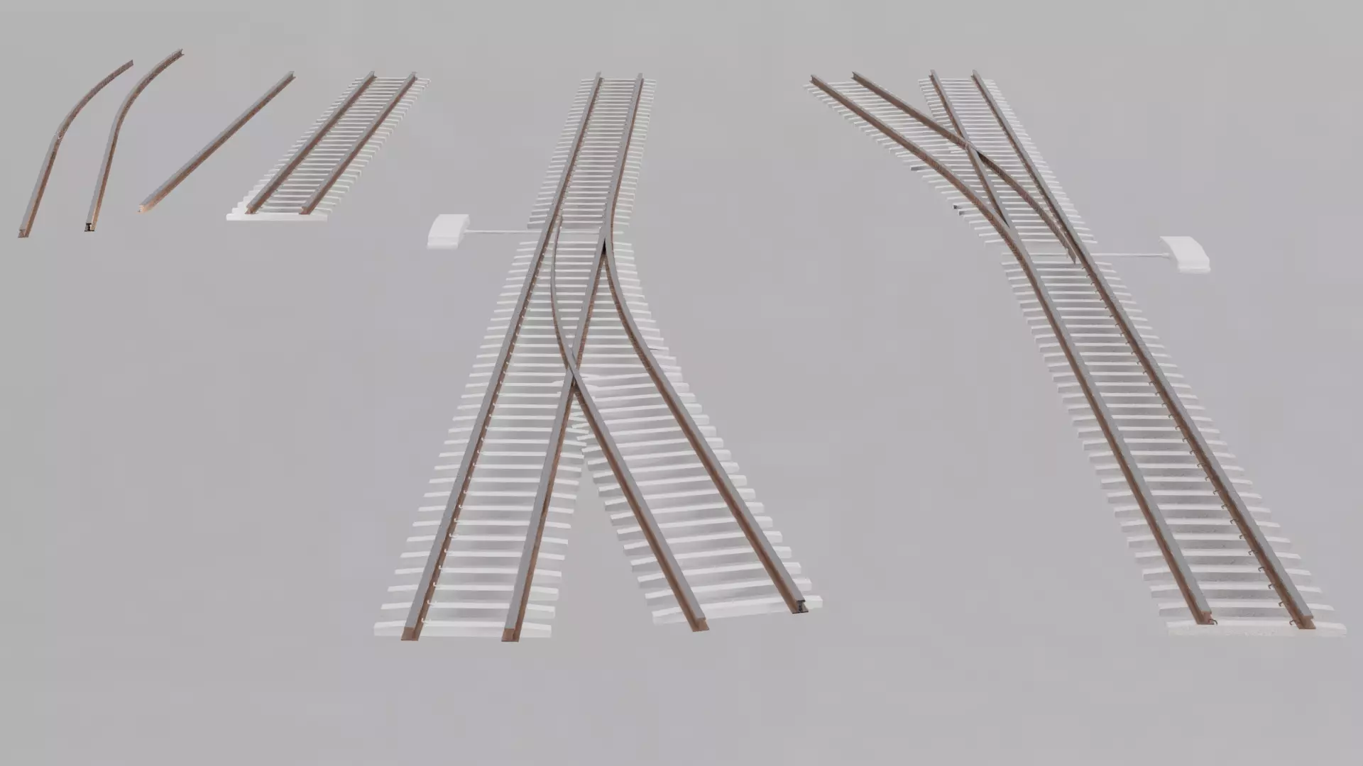 Simple Train Real Simple Rail train 3D model | CGTrader