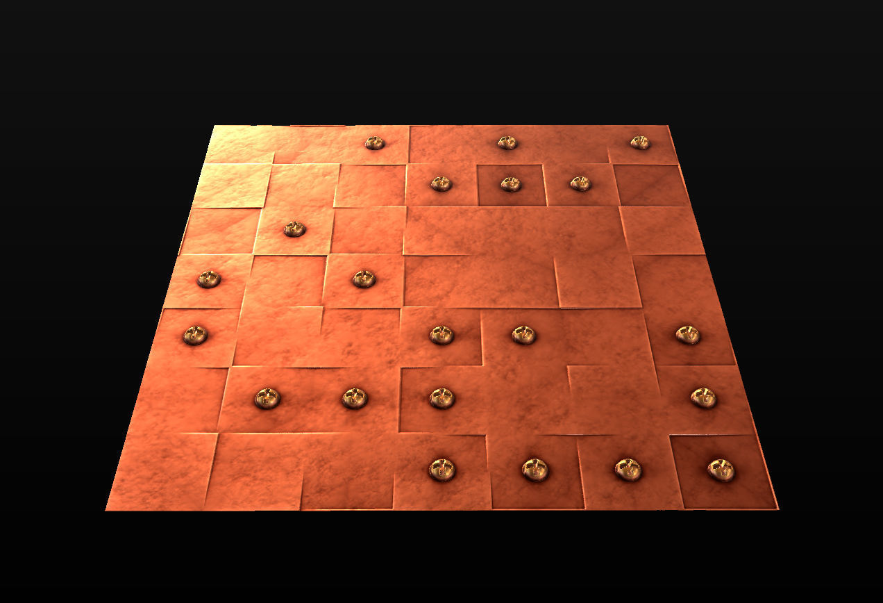 10 Seamless Metal Panels and Grids PBR Materials - Set 1 Texture_2