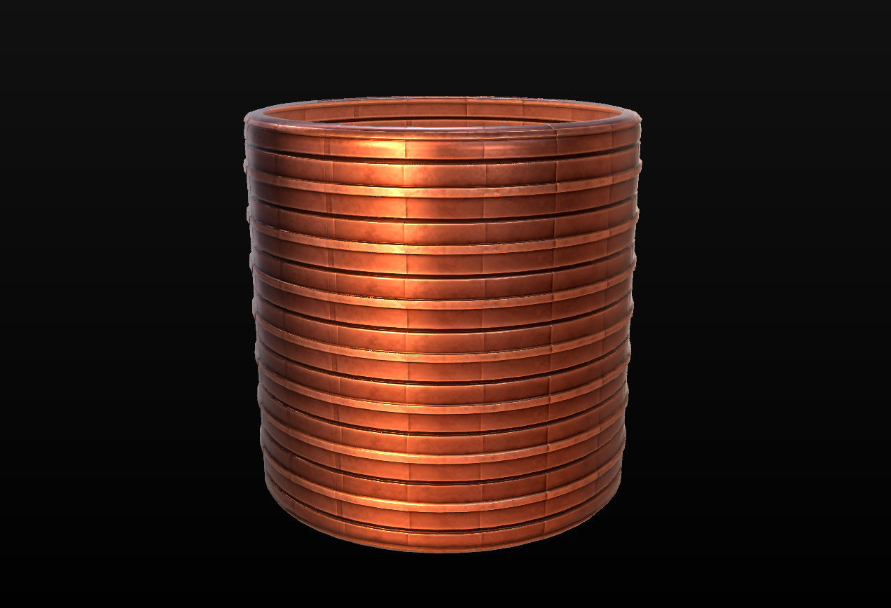 10 Seamless Metal Panels and Grids PBR Materials - Set 1 Texture_6