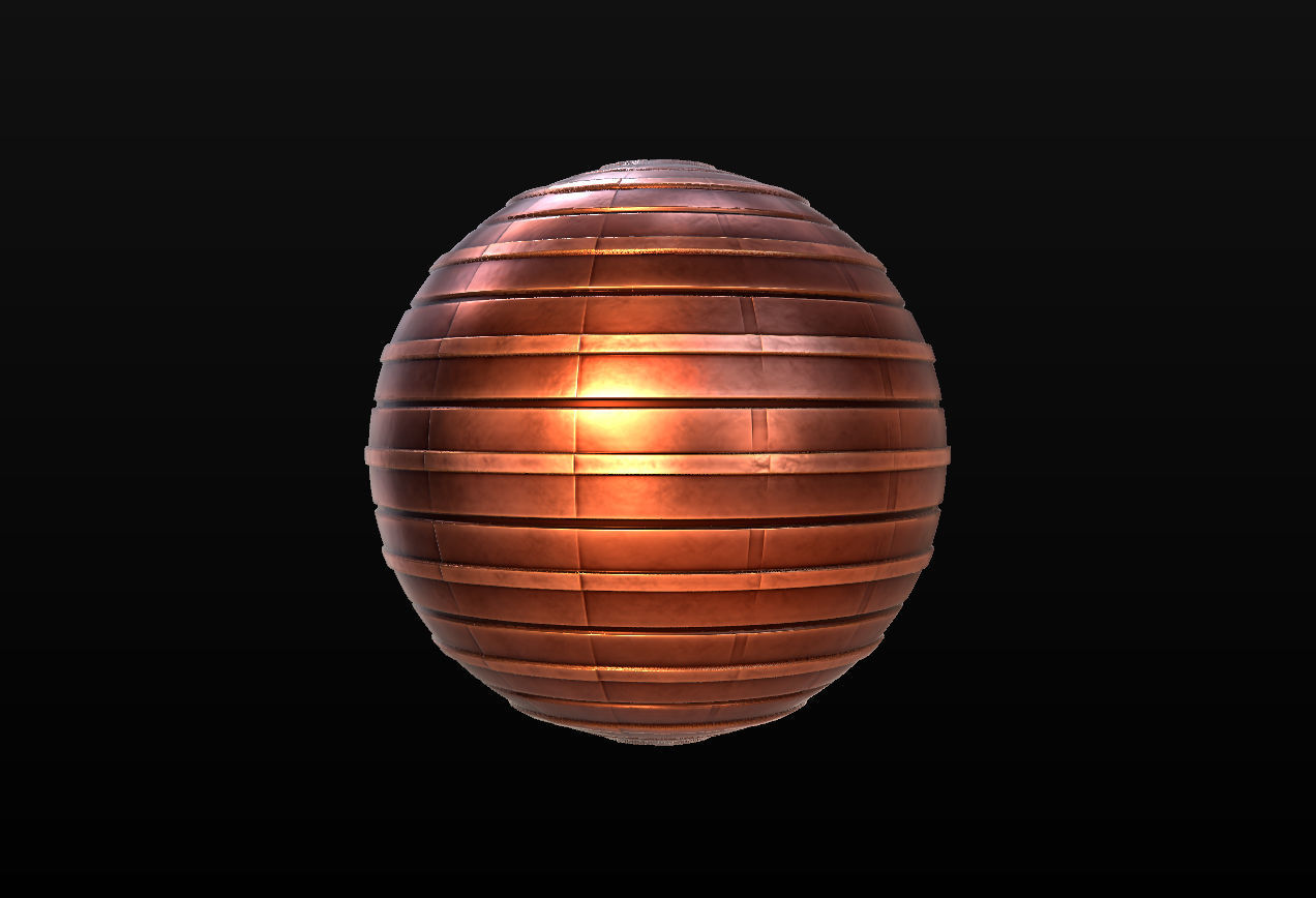 10 Seamless Metal Panels and Grids PBR Materials - Set 1 Texture_4