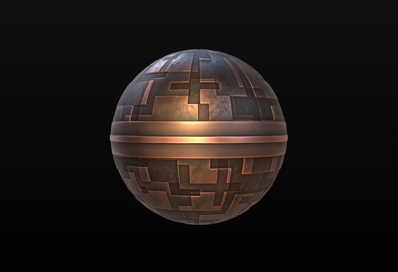10 Seamless Metal Panels and Grids PBR Materials - Set 1 Texture_28