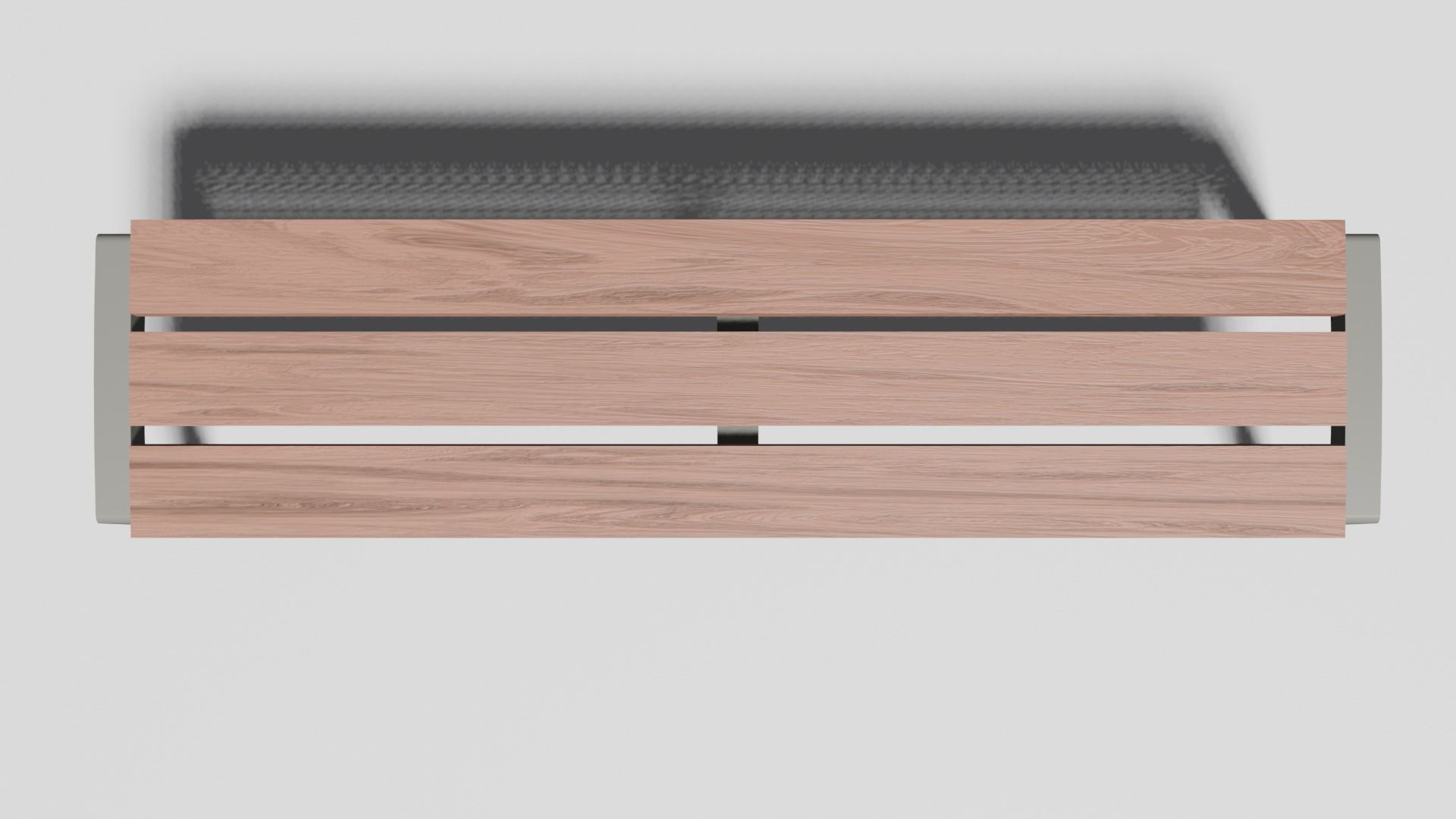 Street modern Bench Low-poly 3D model_4