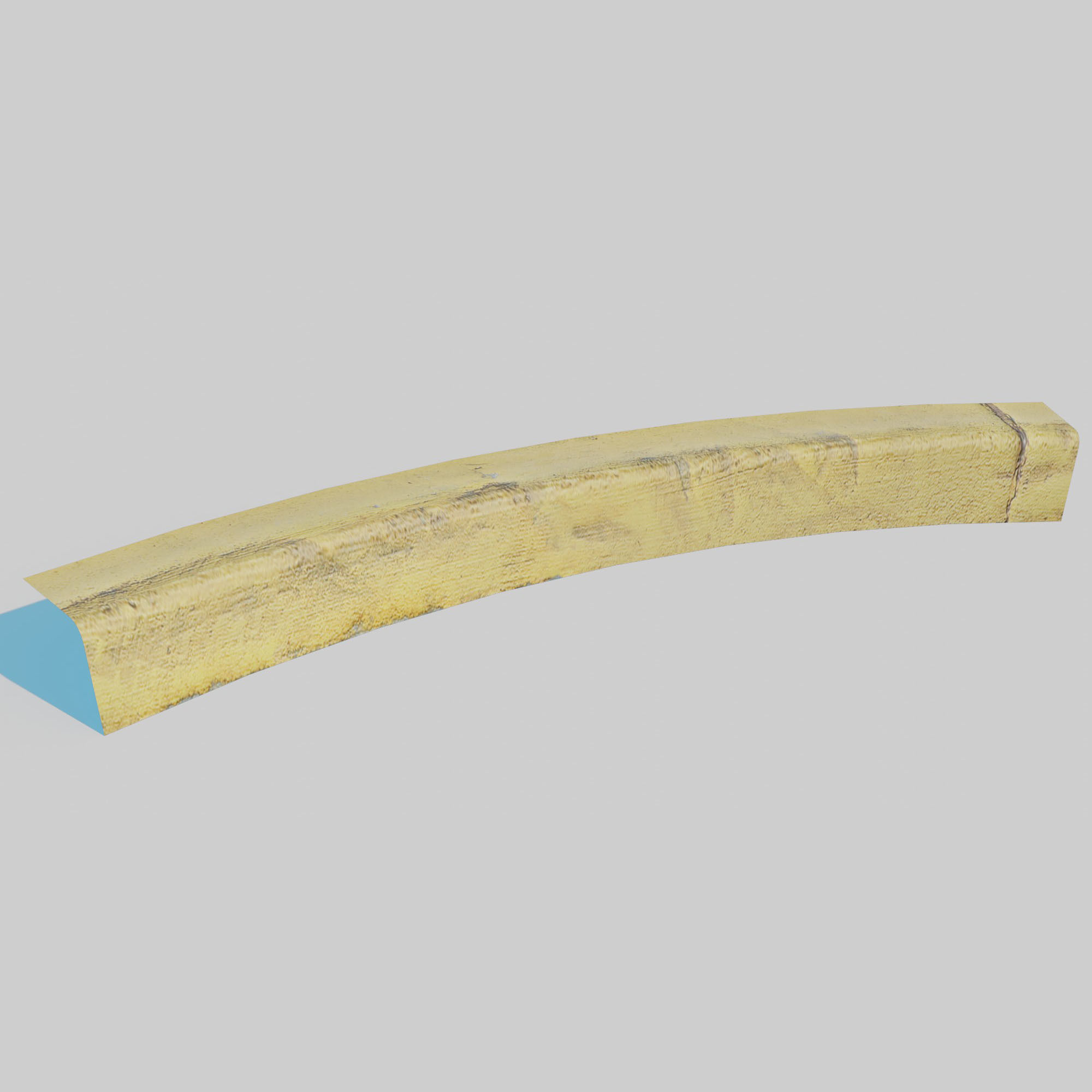 Yellow Curb Pack Low-poly 3D model_22