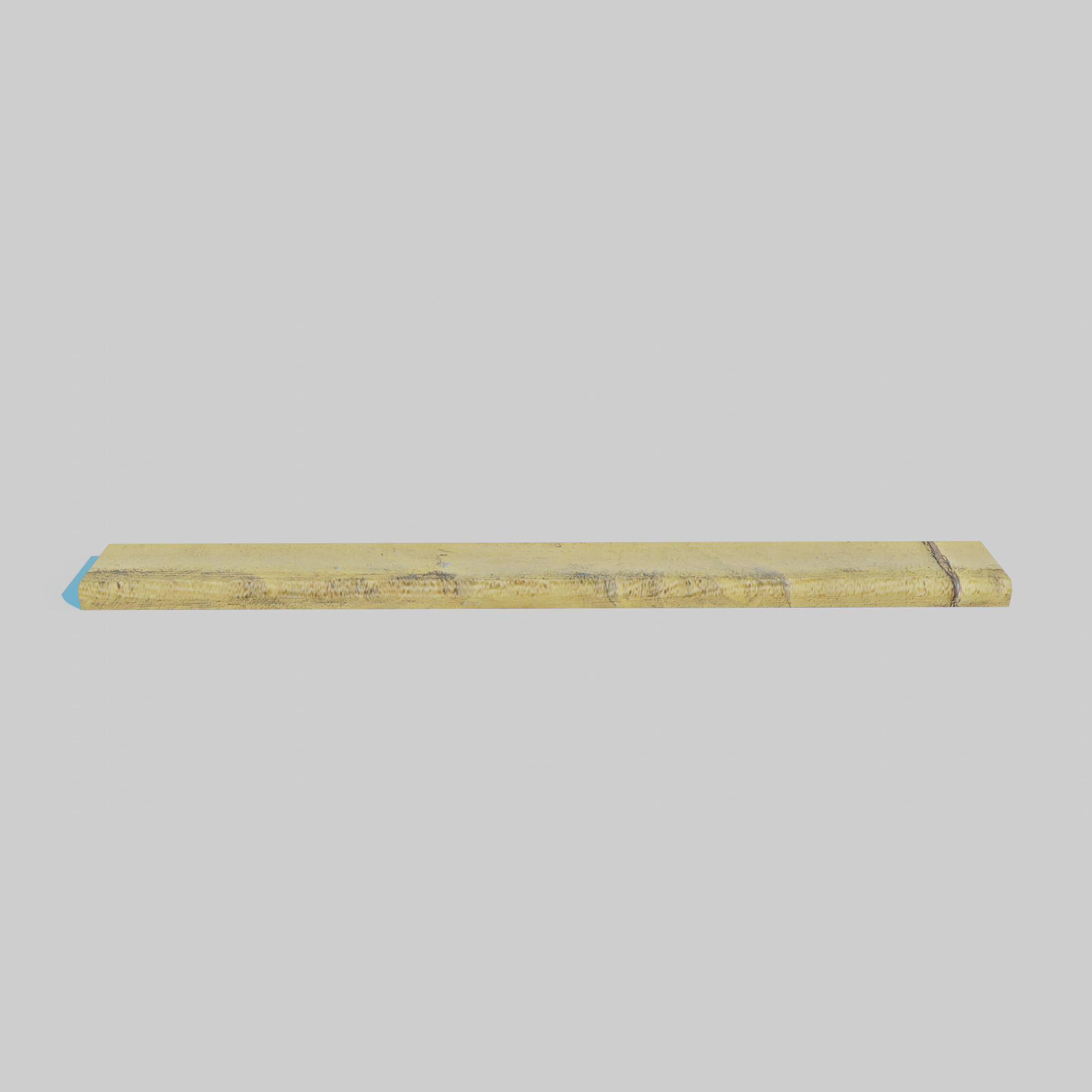 Yellow Curb Pack Low-poly 3D model_10