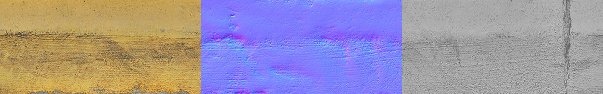 Yellow Curb Pack Low-poly 3D model_30