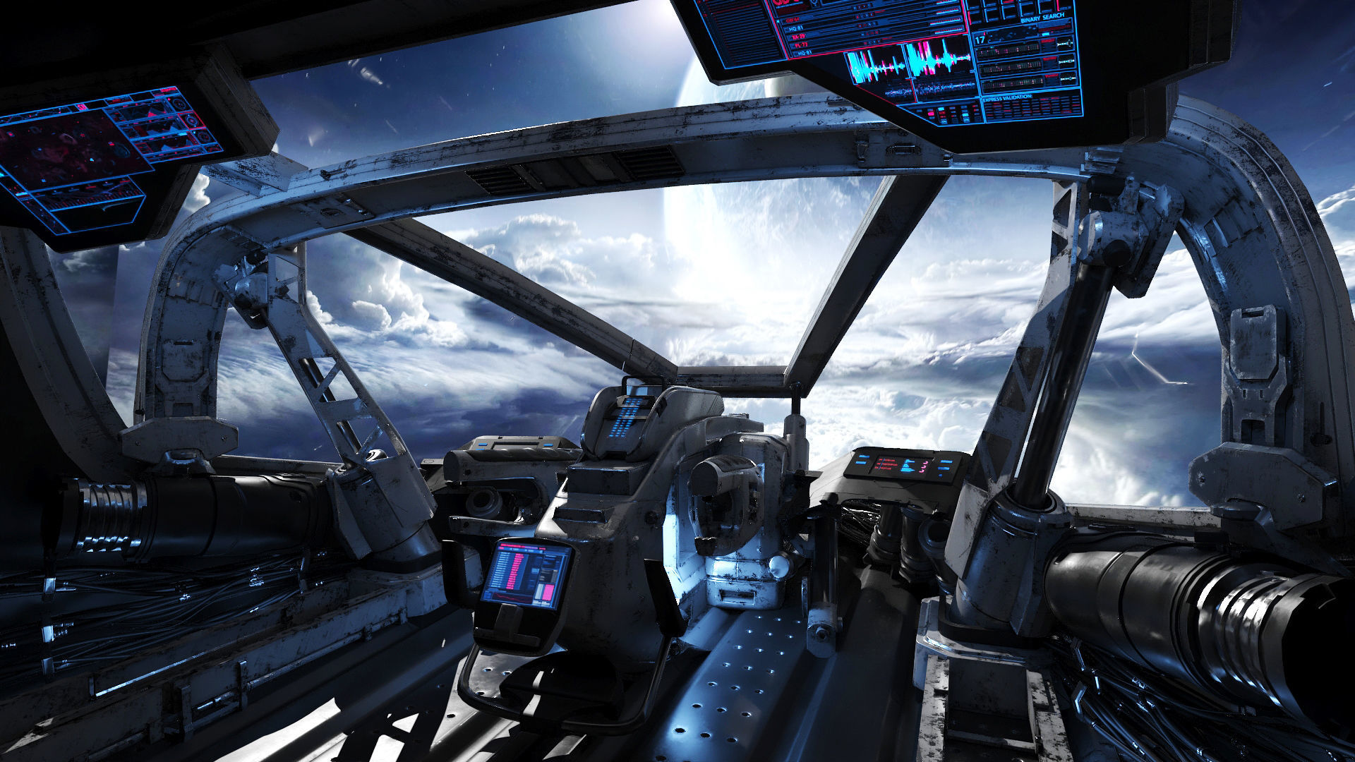 Spaceship Cockpit v2 3D model_2