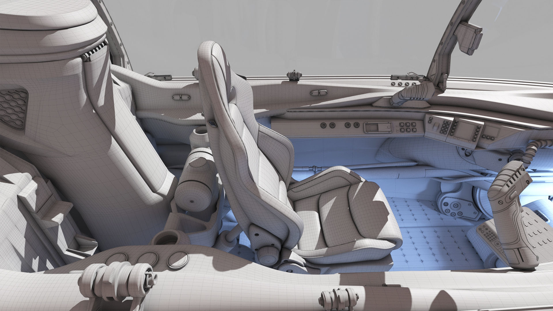 Spaceship Cockpit v4 3D model_18