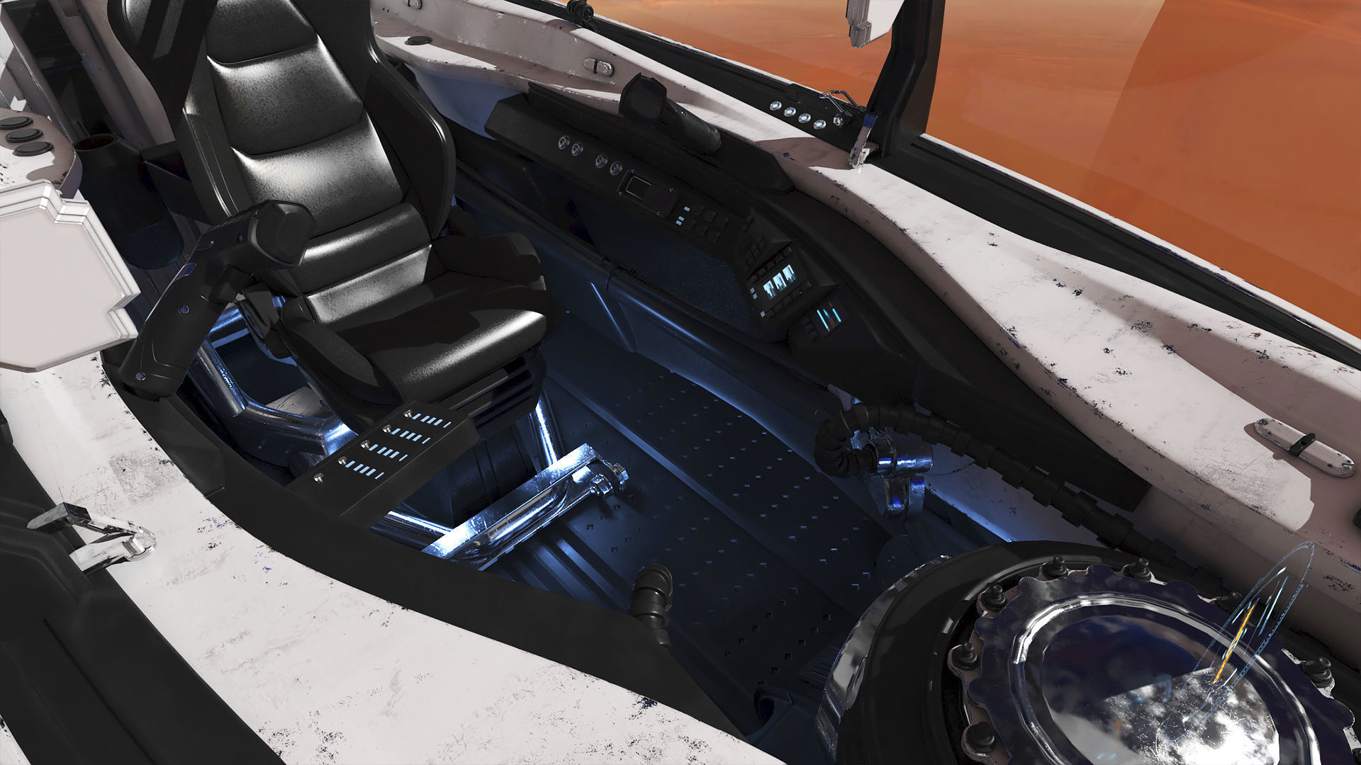 Spaceship Cockpit v4 3D model_9