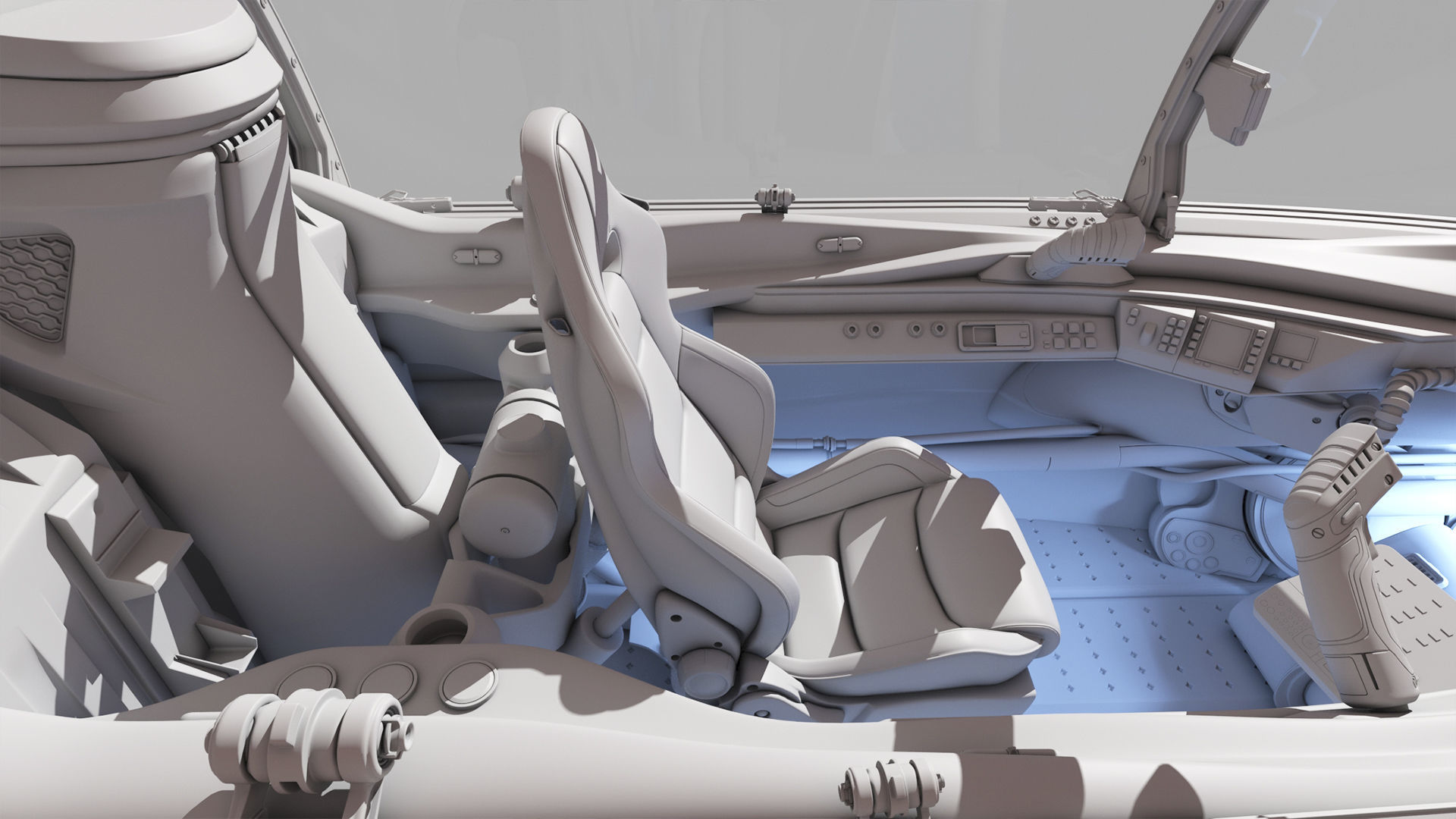 Spaceship Cockpit v4 3D model_14