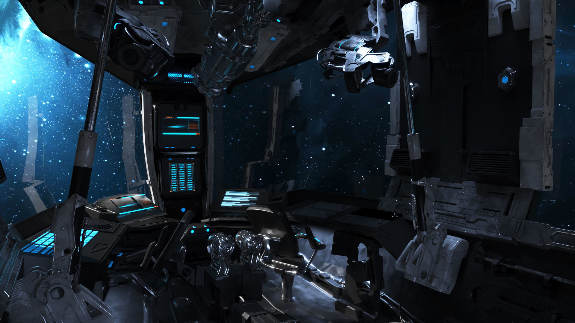 Spaceship Cockpit v5 3D model_5