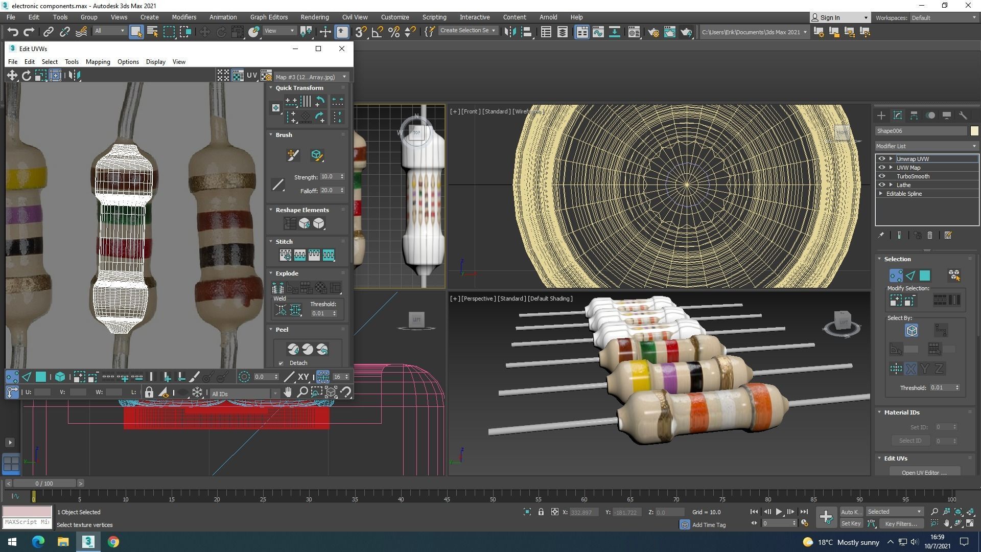 Electronic Components Set 3D model_61