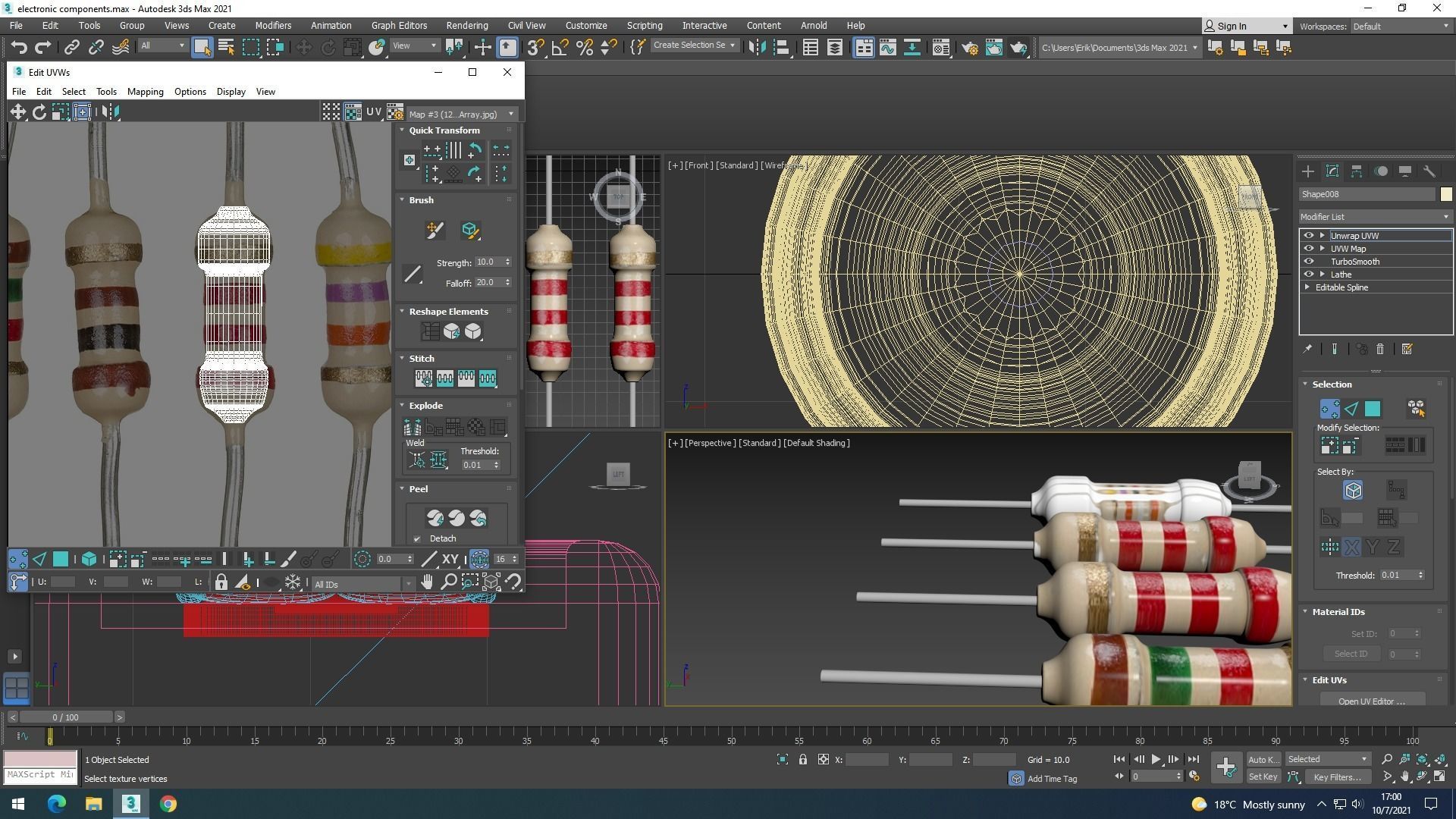 Electronic Components Set 3D model_63