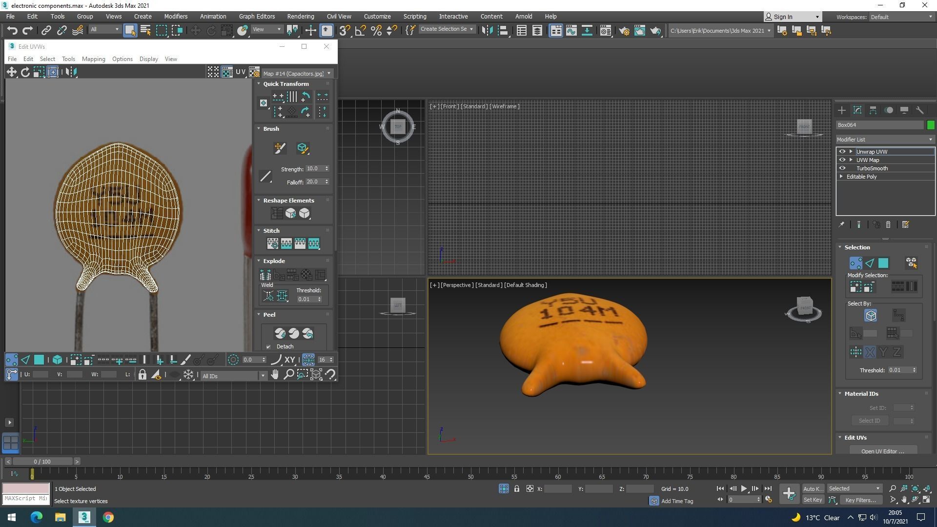 Electronic Components Set 3D model_64