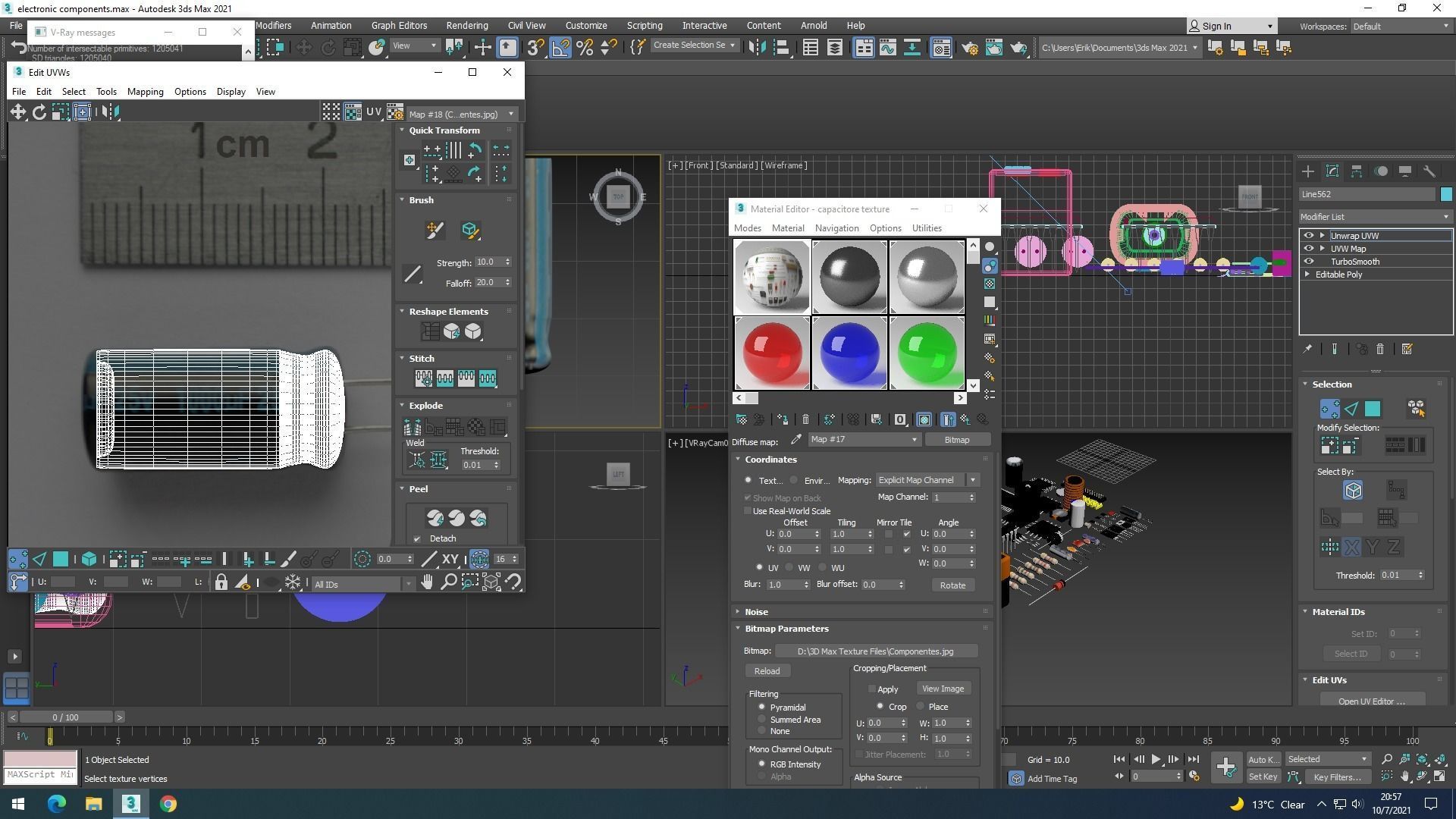 Electronic Components Set 3D model_59