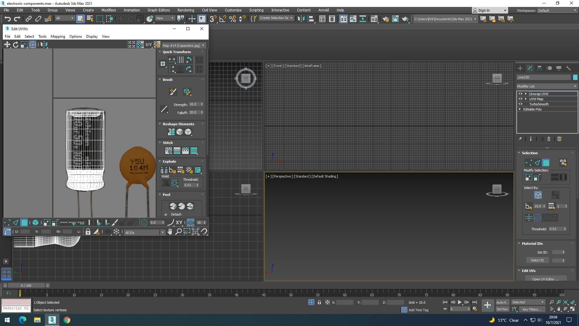 Electronic Components Set 3D model_62